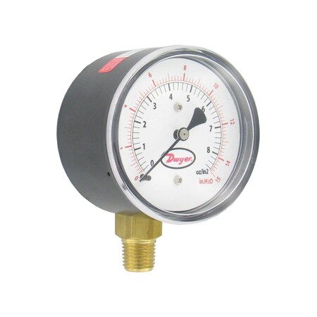 Dwyer Instruments Low pressure gage, range 0-55" w.c. (0-32.0 oz/sq in) LPG3-D8442N